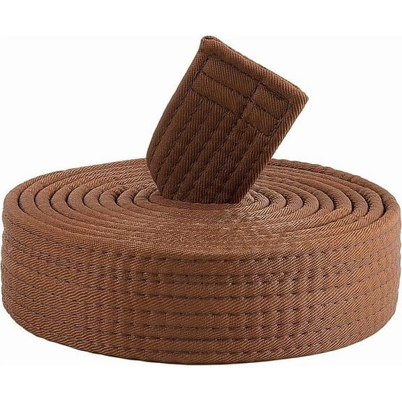 Brown Karate Belts Polyester Martial Arts Belt Judo Brazilian Jiu-Jitsu TKD Aikido Uniform Ranking Belt Long Soft Universal BJJ Belts Taekwondo for Men Women Sport Training Equipment 9.18ft