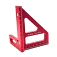 thumbnail image 4 of Regla de medición de ángulo múltiple 45/ de alta regla de alta precisión Triángulo de protractor cuadrado para carpintería de carpintería de 8.5x7.9x11.2cm, 4 of 8