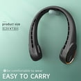 thumbnail image 6 of FrSara Neck Fan, Portable Rechargeable Personal Fan, Hands Free Bladeless 5200mAh, 360° Cooling, 3 Speeds Adjustable, Faster Cooling, Ultra Quiet for Travel, Sports, Home, Office, 6 of 7
