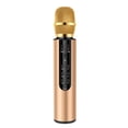 thumbnail image 1 of Micrófono de karaoke Sonido estéreo Inalámbrico Bluetooth 4.2 KTV Condensador Micrófono de audio portátil, Dorado Monstrate EL5324-03B, 1 of 2