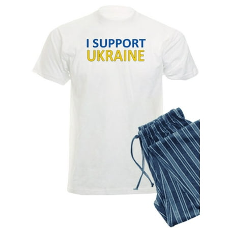 

CafePress - I Support Ukraine Pajamas - Men s Light Pajamas