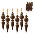 thumbnail image 2 of Coffee Large Christmas Ornaments 6 Pack 17cm Irregular Flocked Tree Hanging Decor, Holiday Party Supplies, 2 of 6
