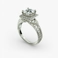 thumbnail image 4 of Alpha Jewel 14k White Gold Plated Solitaire Ring - Princess Cut 1.8 Ct Moissanite Ring - Daily Wear Bridal Moissanite Ring - Moissanite Wedding Ring - Gifts for Birthday - Moissanite Jewelry, 4 of 4
