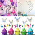 thumbnail image 5 of 48 piezas de decoración de mariposa láser, decoración de pared de mariposas 3D para dormitorio de niños, habitación de guardería, decoraciones de fiesta de mariposas de cumpleaños Vhermosa BST3023150-1, 5 of 5