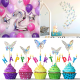 thumbnail image 5 of 48 piezas de decoración de mariposas láser, decoración de pared de mariposas 3D para dormitorio infantil, habitación infantil, cumpleaños, fiesta de mariposas, 5 of 5