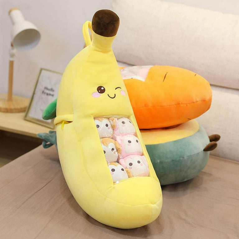  Cute Throw Pillow Stuffed Banana Toys Kawaii Banana