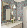 thumbnail image 4 of S4sassy Self-Stick Decorative Wallpaper, Tropical Leaf Print Wall Paper, Textured Vinyl Waterproof Contact Paper, Pink, 25"x120"inch Removable Renter Friendly Wall Covering For Bedroom, Dining room, 4 of 9