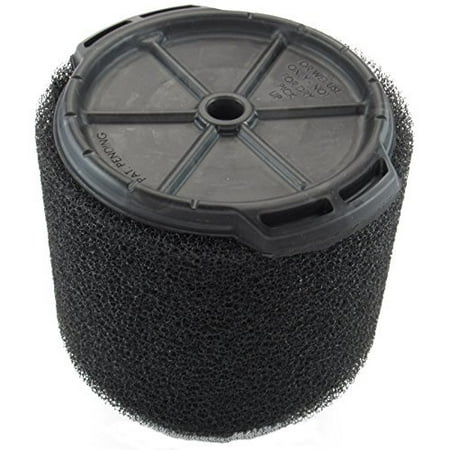 RIDGID Wet Application Foam Filter for 3 to 4.5 Gal. Wet/Dry Shop Vacuums, Black