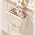 thumbnail image 3 of Under-Cabinet Hanging Trash Can with Lid - Space-Saving Kitchen/Bathroom Garbage Bin for RV or Compact Areas, 3 of 6