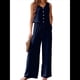 thumbnail image 1 of Conjunto de Dos Piezas para Mujer, 2025, Sin Mangas, con Botones, Informal, con Bolsillo y Pantalones Anchos. Azul XL, 1 of 7