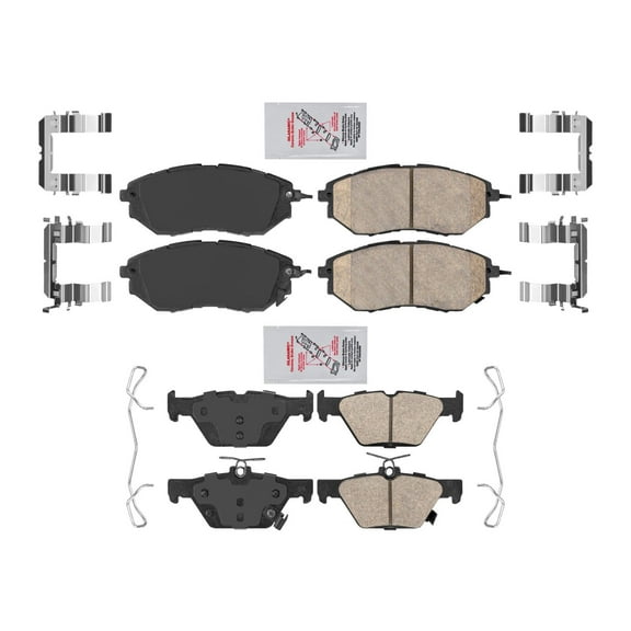 Front & Rear Ceramic Brake Pads Set for Subaru Forester 2.0L 2014-2018