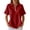 Red, variant on Polo Shirts for Women with Zip Collared Short Sleeve Waffle Solid Casual Womens Summer Tops Dress Shirts