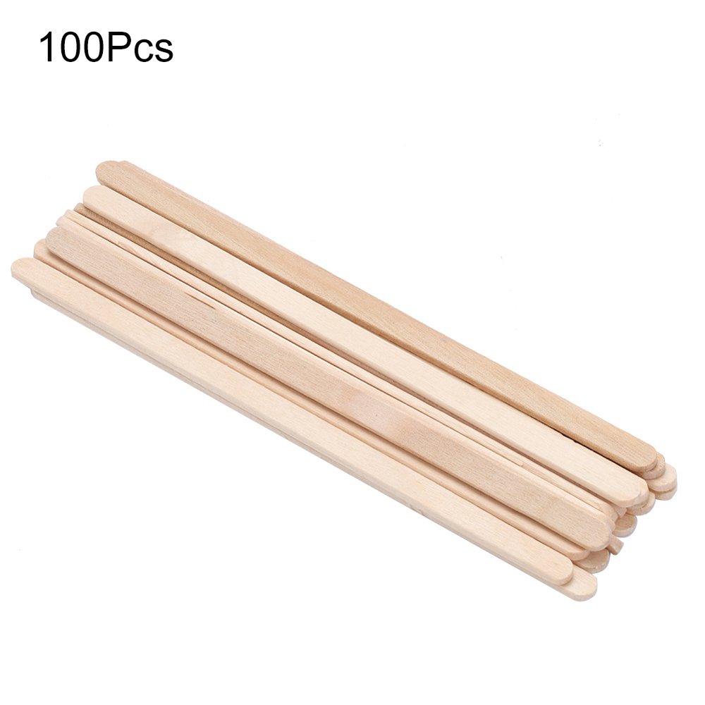Mgaxyff 100Pcs/Bag Disposable Wooden Depilatory Wax ...