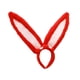 thumbnail image 2 of Diadema con orejas de conejo de peluche, accesorio para el cabello, talla única para niñas, adultas y mujeres. Rojo, 2 of 9