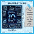 thumbnail image 4 of 10 Year Old Boy Gift Ideas, Gifts for 10 Year Old Boy, 10th Birthday Gifts for Boys, 10 Year Old Boy Birthday Gifts, 10th Birthday Decorations for Boys, 10 Year Old Boy Gift Throw Blanket 50"X60", 4 of 6