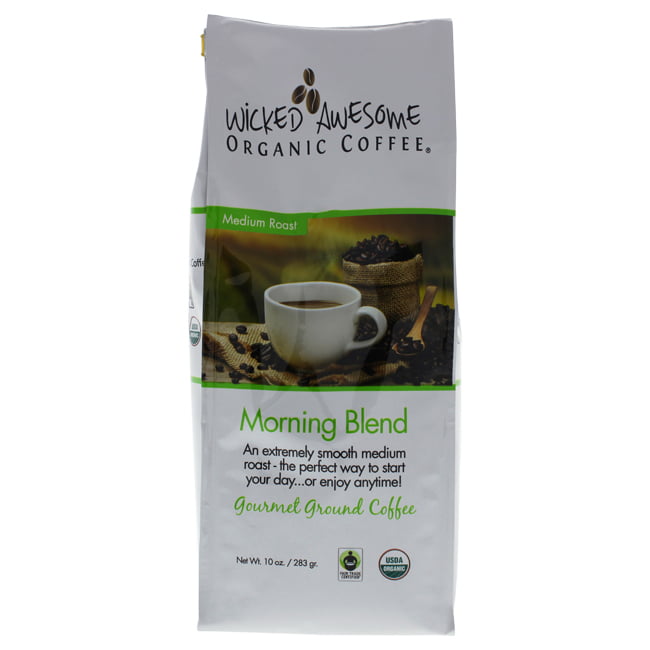 Wicked Awesome Organic Morning Blend Ground Gourmet Coffee