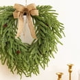 thumbnail image 4 of BNNG Beaded Greenery Wreath with Hanger Sash - 20 Inch Natural Greenery Wreaths Boho Wall Hanging Decoration for All Season Bedroom Room Rustic Farmhouse Home Indoor Outdoor Window Decor, 4 of 8