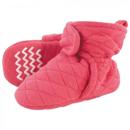 UPC: 0660168583809 | Hudson Baby Infant and Toddler Girl Quilted Booties  Dark Pink  0-6 Months