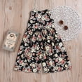 thumbnail image 4 of Mialoley Little Girls Summer Jumpsuit, Floral Round Neck Sleeveless Back Zip Jumpsuit, 4 of 8