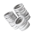 thumbnail image 3 of Bearachild 12 Uds tapas de tarros de boca ancha de tipo dividido tapas de almacenamiento anillos de silicona cubierta de sellado de repuesto, Cocina y Comedor Anillo de plata de 70 mm., 3 of 6
