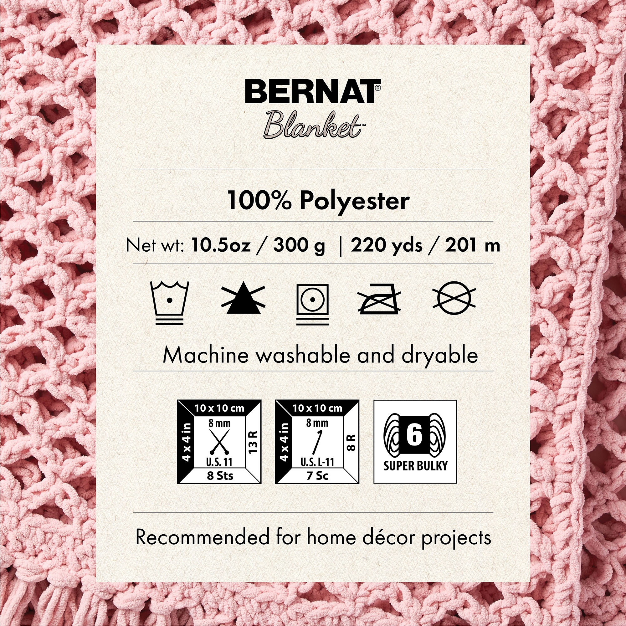 Bernat Blanket Yarn Vintage White, 2-Pack photo 8