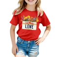 thumbnail image 3 of Hienoo Toddler Girls Tshirt California Printed Short Sleeve T-Shirt Casual Summer Kids Tee Shirt, 3 of 3