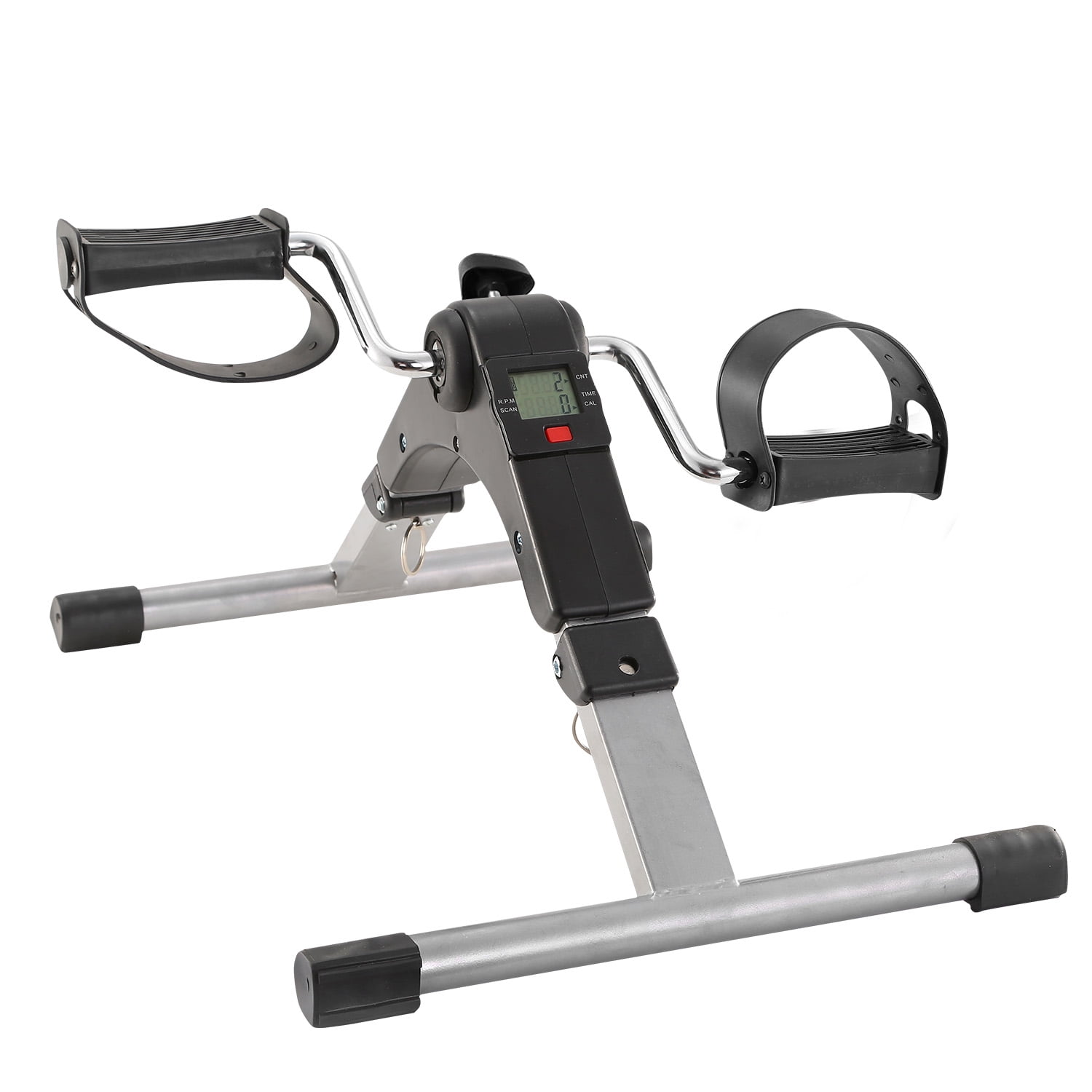 Folding LCD Mini Exercise Bike Pedal Cycle Cardio Arm Leg Fitness Training 