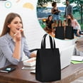 20 Pcs Insulated Lunch Bags Bulk Black Zipper Lunch Tote Bag 11.8 x 7.