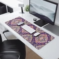 thumbnail image 2 of Long Mouse Pads for Desk,Multicolor Ethnic Floral Pattern Desk Mats on Top Of Desks, Desk Mouse Pad Extra Large with 3mm Non-Slip Base and Stitched Edge for Gaming,Office,Work,Home 31.5"x11.8", 2 of 6
