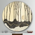 thumbnail image 3 of Designart 'Geometric Forest' Geometric Metal Circle Wall Art, 3 of 3