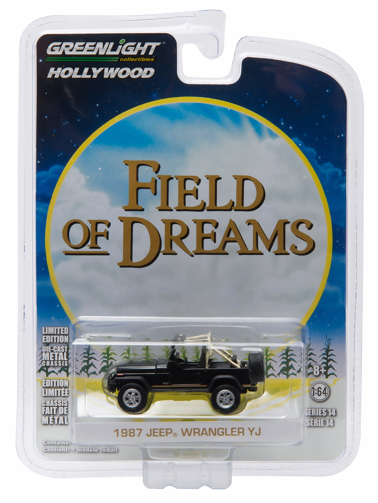 Greenlight Hollywood ZD4 1987 Jeep Wrangler YJ Field Of Dreams 