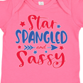 thumbnail image 4 of Inktastic 4th of July Star Spangled and Sassy with Arrow and Stars Boys or Girls Baby Bodysuit, 4 of 5