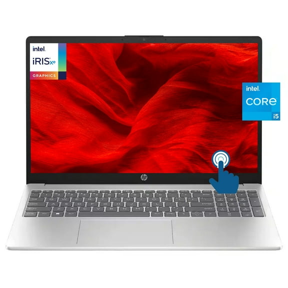 HP 15 15.6" HD [Windows 11 Pro] Business Laptop Computer, Intel Core i5-1235U, 16GB RAM, 512GB PCIe SSD, Iris Xe Graphic, Fast Charge, Wi-Fi, BT 5.3, Long Battery Life, Silver