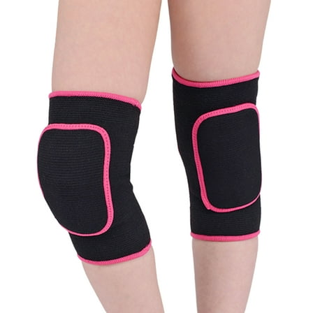 LITINKIMI Cotton Knee Pads Black Kids Running 2Set
