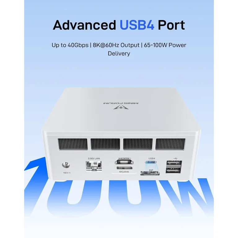 MINISFORUM UM880 Plus Mini PC AMD Ryzen 7 8845HS Desktop Computer