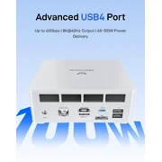 MINISFORUM UM880 Plus Mini PC AMD Ryzen 7 8845HS Desktop Computer Barebone Without Storage/OS, HDMI/DP/USB4 8K@60Hz Output, 2.5G RJ45 Port, Oculink Port, 4xUSB Port Micro Compute