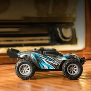 Mini Off Road RC Truck 132 Scale Rechargeable High Speed Remote Control Car 2WD Vehicle With 24 Controller Translucent Body Lighting System