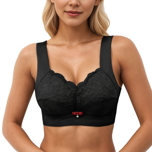 Brasier sin Varillas Mujer Sujetador Térmico Suave sin Aros, con Copa Fina, Realce, Moldeador, Soporte Lateral, Ropa Interior Cómoda y sin Costuras. Grande