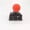 black red, variant on 3D printed joystick keycaps, directional keys, shake handle,remote sensing controller for creative fist game, remote sensing controller