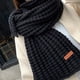 thumbnail image 2 of Minnieouse Bufanda grande Vintage versátil y moderna para mujer, accesorio de moda imprescindible, bufanda tejida de invierno Accesorios de disfraces azul, 2 of 6