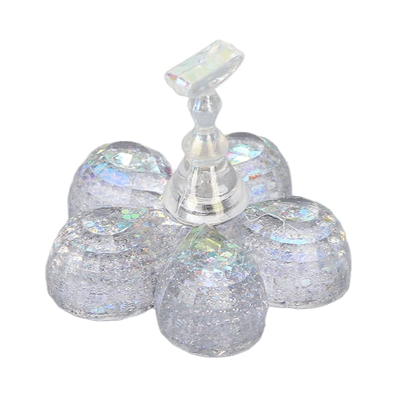 Fugacal Soporte de uas, soporte de exhibición de uas transparente de diseo magnético reutilizable para salón para principiantes Fugacal No se aplica