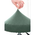 thumbnail image 1 of Stretchy Universal Bar Stool Cover for Hair Salons - Non-Slip, Washable, Adjustable Height, 92% Polyester & 8% Ammonia, Soft Texture, Durable, Fits 30-40cm Round Stools, Furniture Protection - Sherpa, 1 of 6