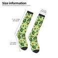 thumbnail image 5 of Daiia Sports Socks Avocado With Seeds Printed Novelty Crew Socks for Men Women Knee High Socks Cotton Socks Soft & Breathable Support Unisex Socks, 5 of 9