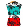 thumbnail image 5 of Xysaqa Men's Tank Tops Palm Tree Colorful Print, Novelty Graphic Summer Sleeveless Beach Hawaiian Shirt S-3XL, 5 of 5