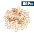 thumbnail image 4 of 100pcs 8mm Inner Diameter Copper Washers Flat Sealing Gasket Rings for Cars, 4 of 5