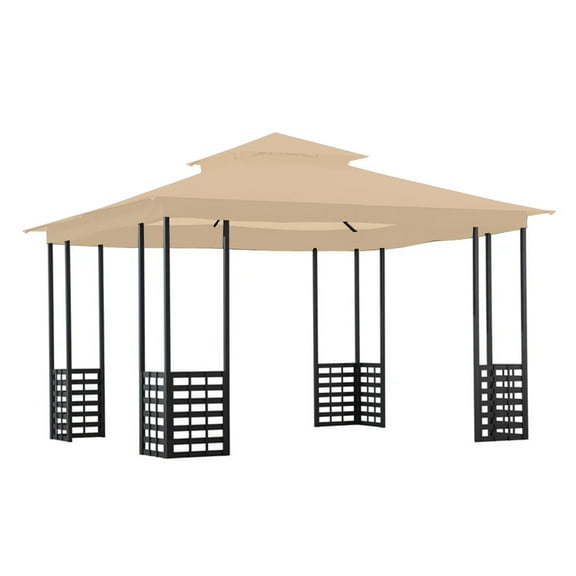 Garden Winds Replacement Canopy Top Cover Compatible with The Brook Park Gazebo - Riplock 350