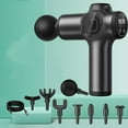 thumbnail image 4 of Muscle Massage Gun 8 Massage Heads LCD Screen Display Fascial Gun (Black), 4 of 6