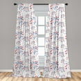 thumbnail image 5 of Ambesonne 4th of July Curtains, Summer Holiday, Pair of 28"x84", Red White Blue, 5 of 5