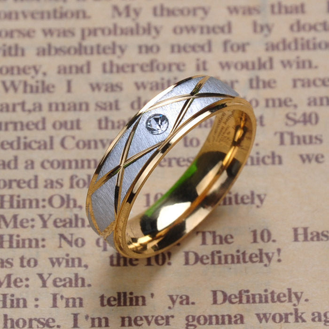 Men's Titanium Steel Crown Ring Korean Seiko Finish Band Perfect Birthday Gift Ring Band 7mm Width Personalized Jewelry