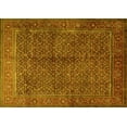 thumbnail image 1 of Ahgly Company Machine Washable Indoor Rectangle Persian Yellow Traditional Area Rugs, 7' x 9', 1 of 4